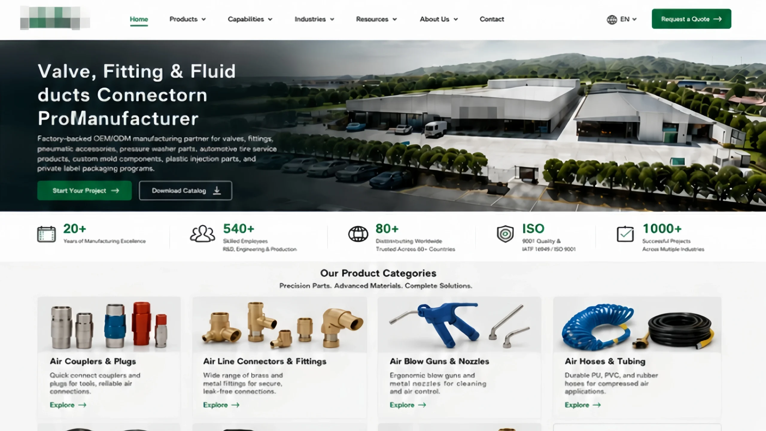 Control Valves pneumatic components